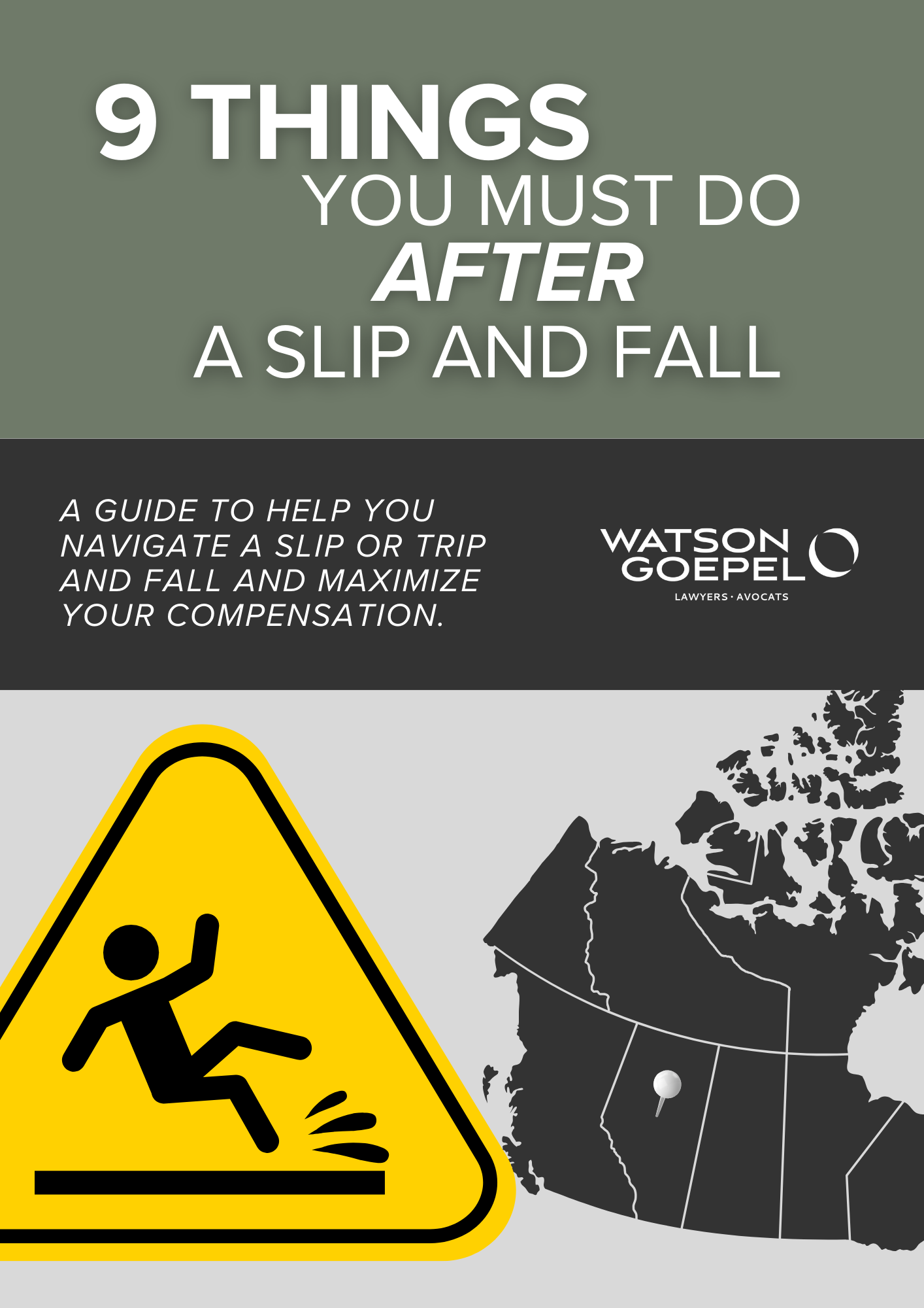 9 Things You Must Do After a Slip and Fall AB Ebook Cover Page